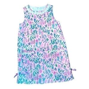 Lilly Pulitzer Girls Mermaid Shift Dress size 10